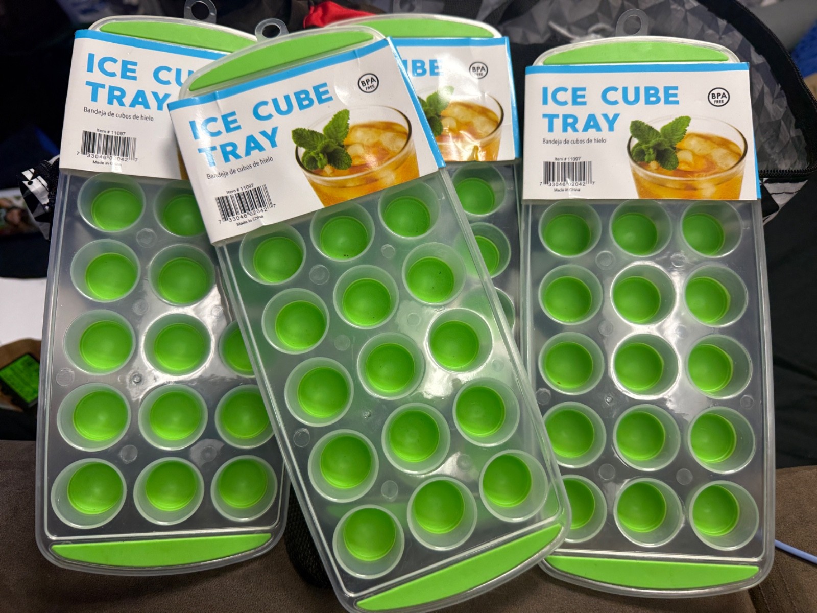 Good Living 4 Silicone Mini Ice Cube Tray for Freeze-Drying,Mini freezers,Jello