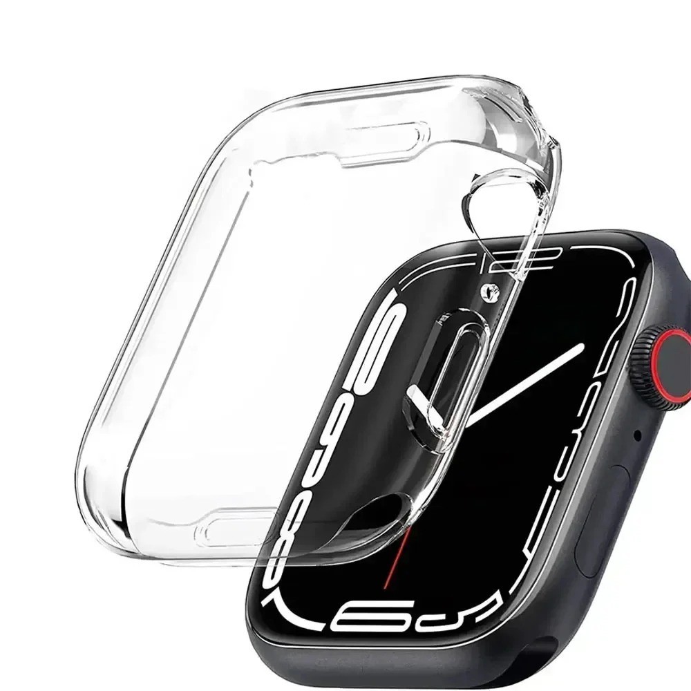 Apple Watch TPU Screen Protector Case Full Cover Shockproof Bumper 38-45mm