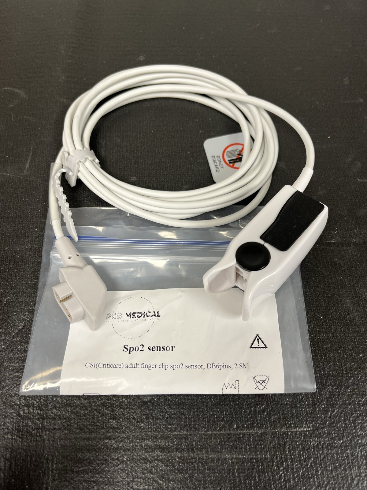 Criticare 934-10DN Direct Connect SpO2 Adult Clip Compatible - Same Day Shipping