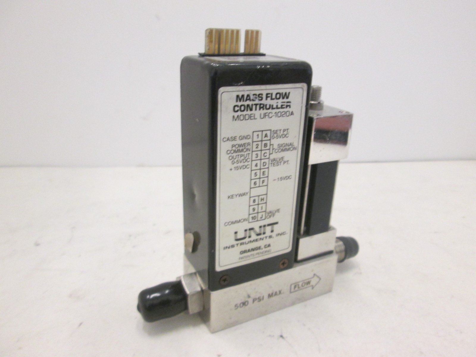 Unit UFC-1020A, Mass Flow Controller MFC, O2, 500 SCCM, Used