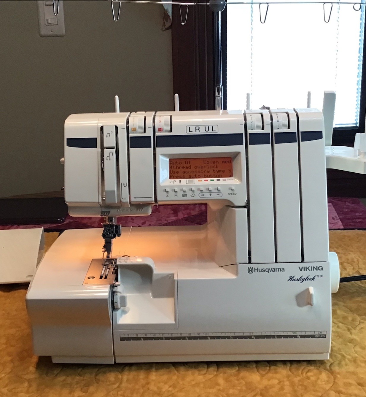Husqvarna Viking 936  5 Thread Serger With Cover Stitch.