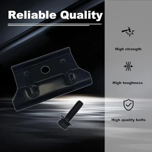 Car Battery Hold Down Bracket, Metal, Floor Mount, Black, Compatible with Kia