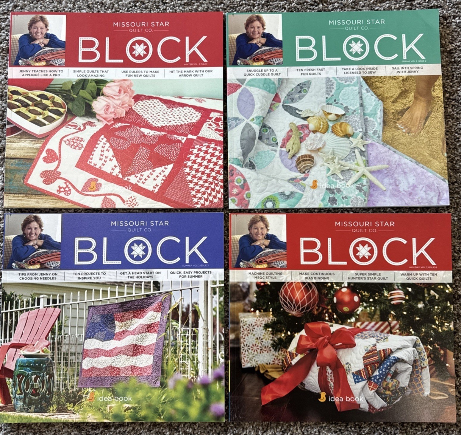 Missouri Star Quilt Co. Block 2015 Magazine Bundle Vol 2 Issues 1-6 Seasonal