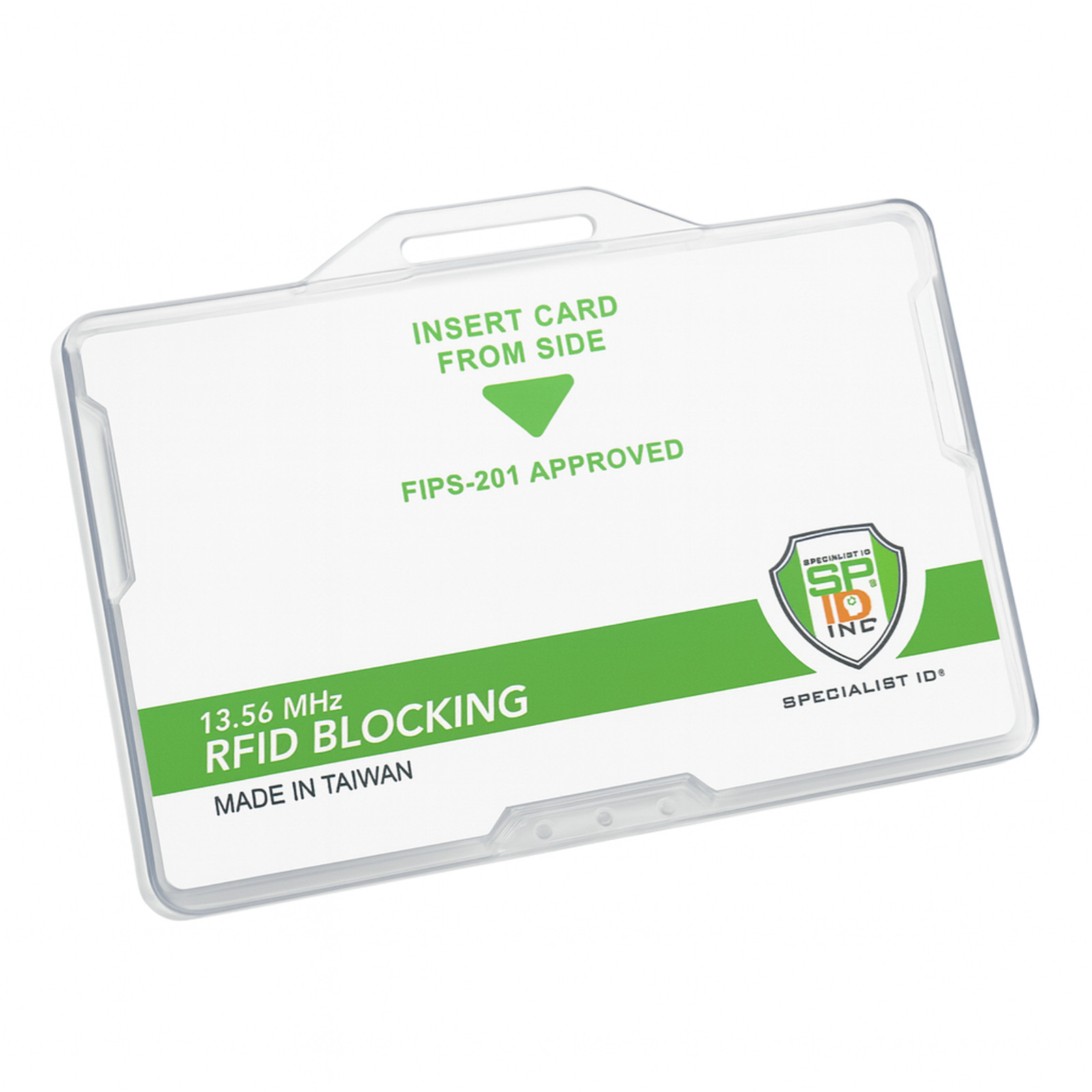 2 Pack - RFID Blocking Badge Holder - Dual-Sided CAC, TWIC, PIV Card Case