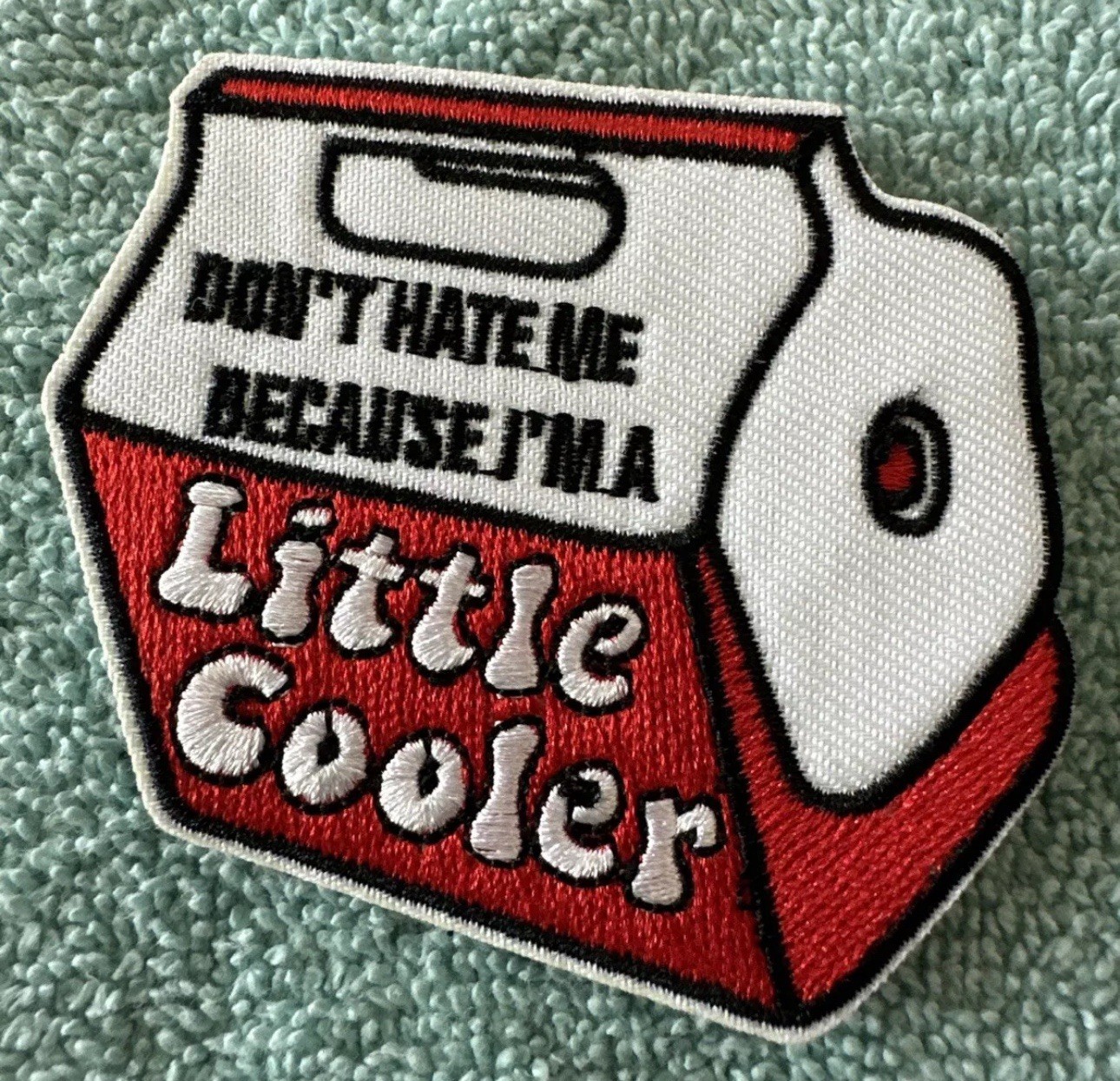 DON’T HATE ME JUST BECAUSE I’M A LITTLE COOLER 3x3 Embroidered Morale Patch New