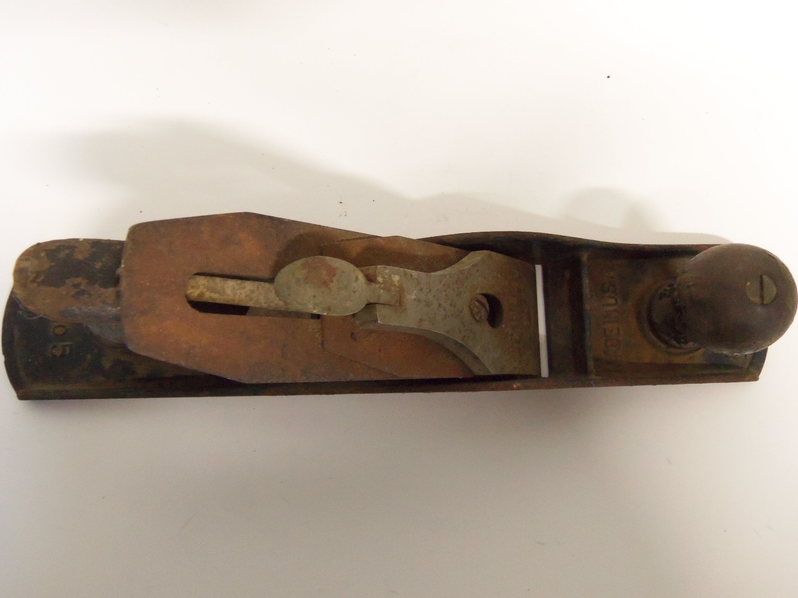 Vintage Stanley Bailey No 5 Smooth Bottom Plane Wood Tool w Angle Adjust