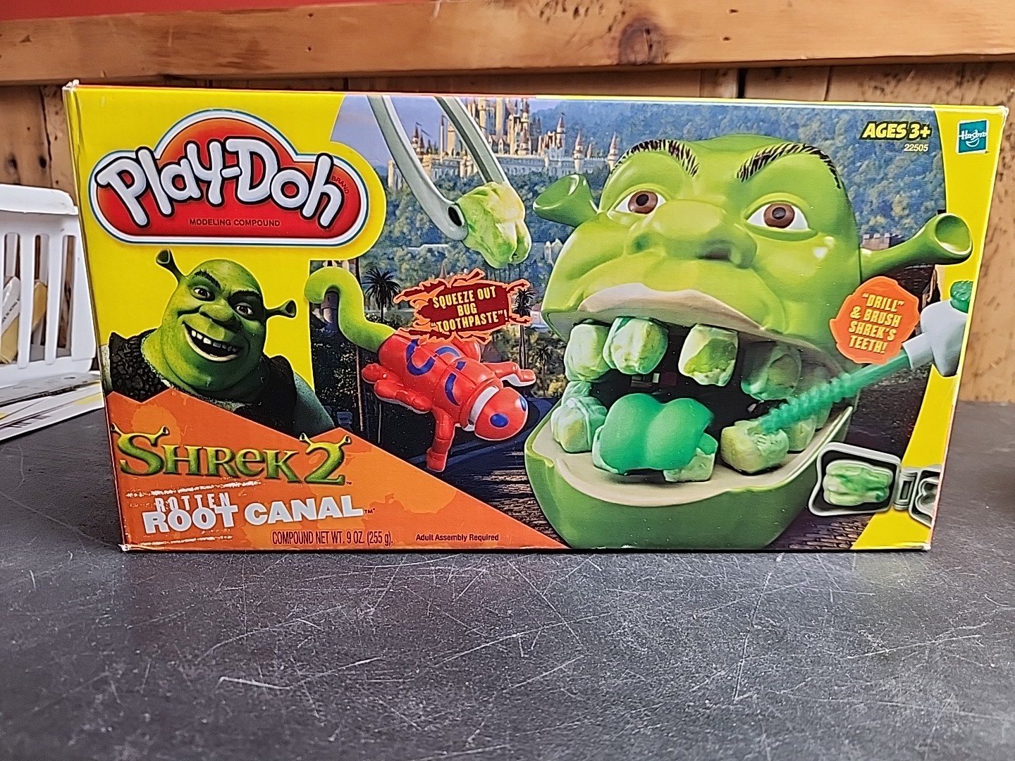 Shrek 2 Rotten Root Canal Dentist Play-doh Toy Game Dreamworks Hasbro Complete