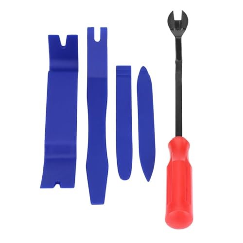 5 Pcs Auto Trim Removal Tools Set – Plastic & Metal Panel Clip Pry Tool for