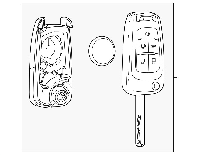 Genuine GM Ignition Key 13579221