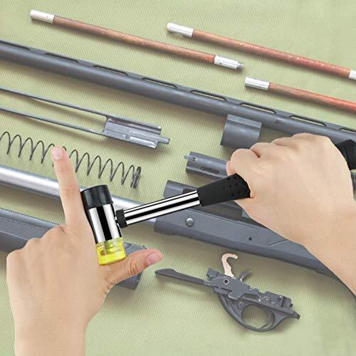 Gunsmithing Hammer With 4 Tipsinterchangeable Tool 25mm Dual Head Nylon Rubber H