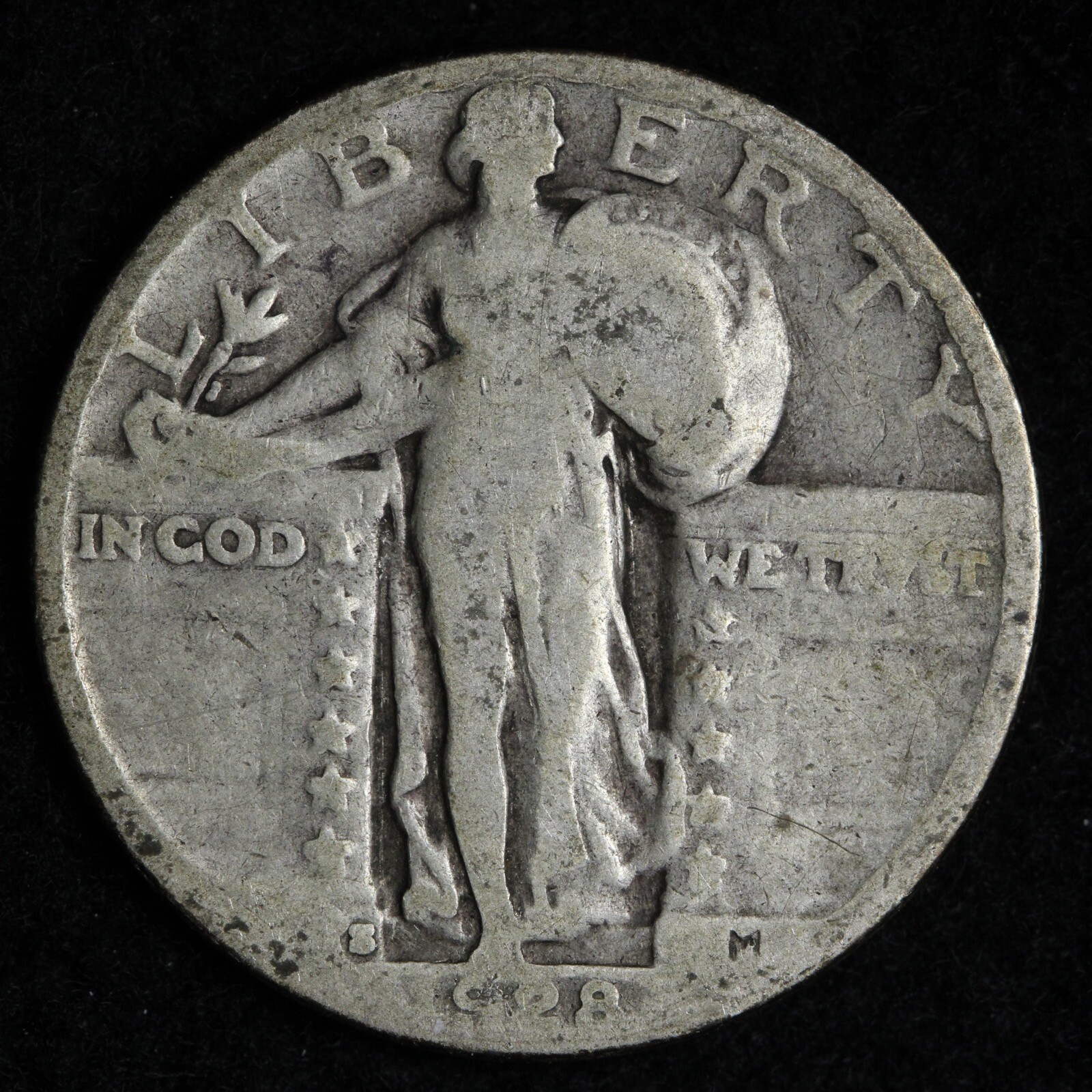 1928-S Standing Liberty Quarter E934 WM