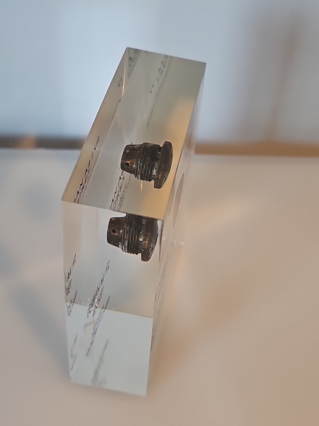 German A4/V2 Rocket Injection Valve From Combustion Chamber Fragment Certificate