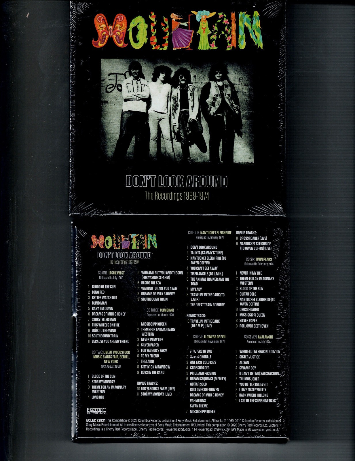 MOUNTAIN - DON'T LOOK AROUND: RECORDINGS 69-74 (7CD 2026) NEW *69 TRACKS*