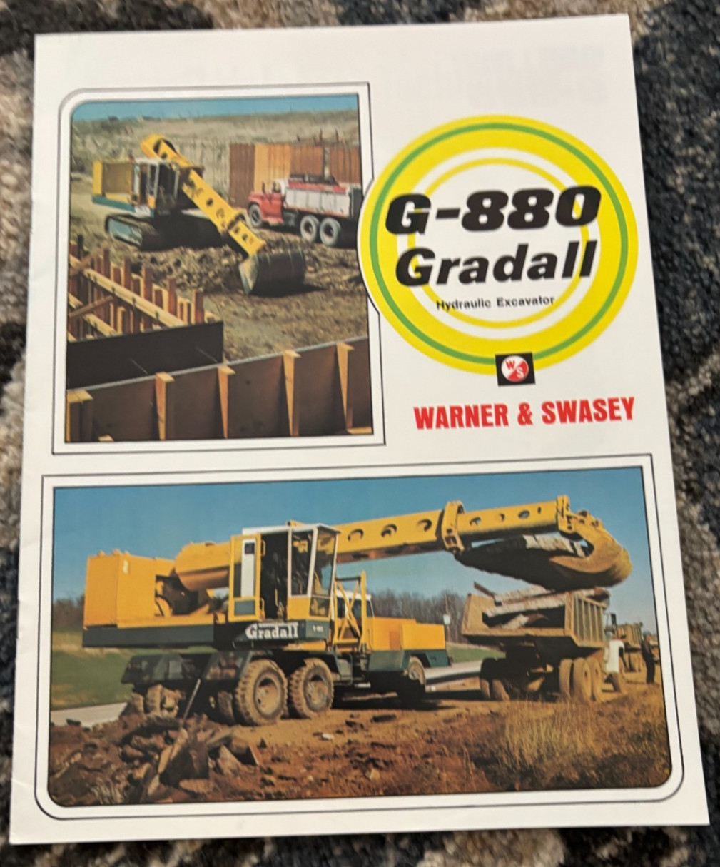 Warner & Swasey G-880 Gradall Excavator Brochure AMIL25