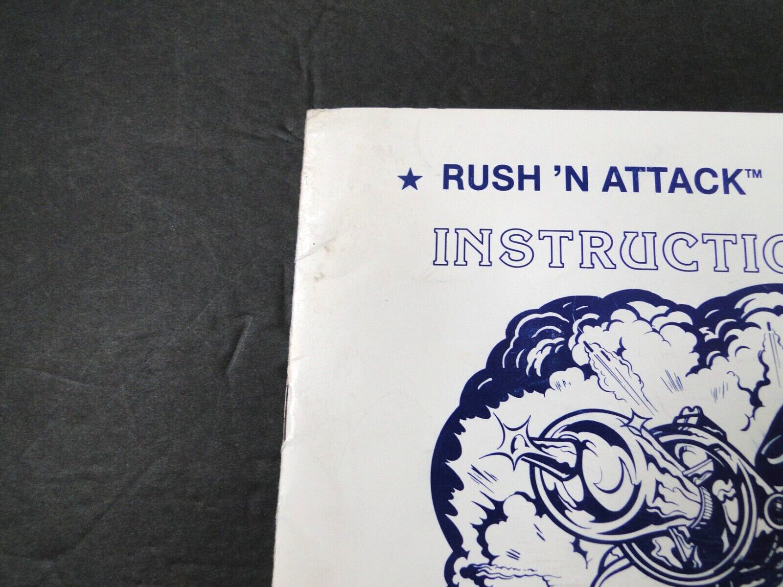 Vintage 1985 Konami: Rush'n Attack Arcade Conversion Kit Instruction Manual