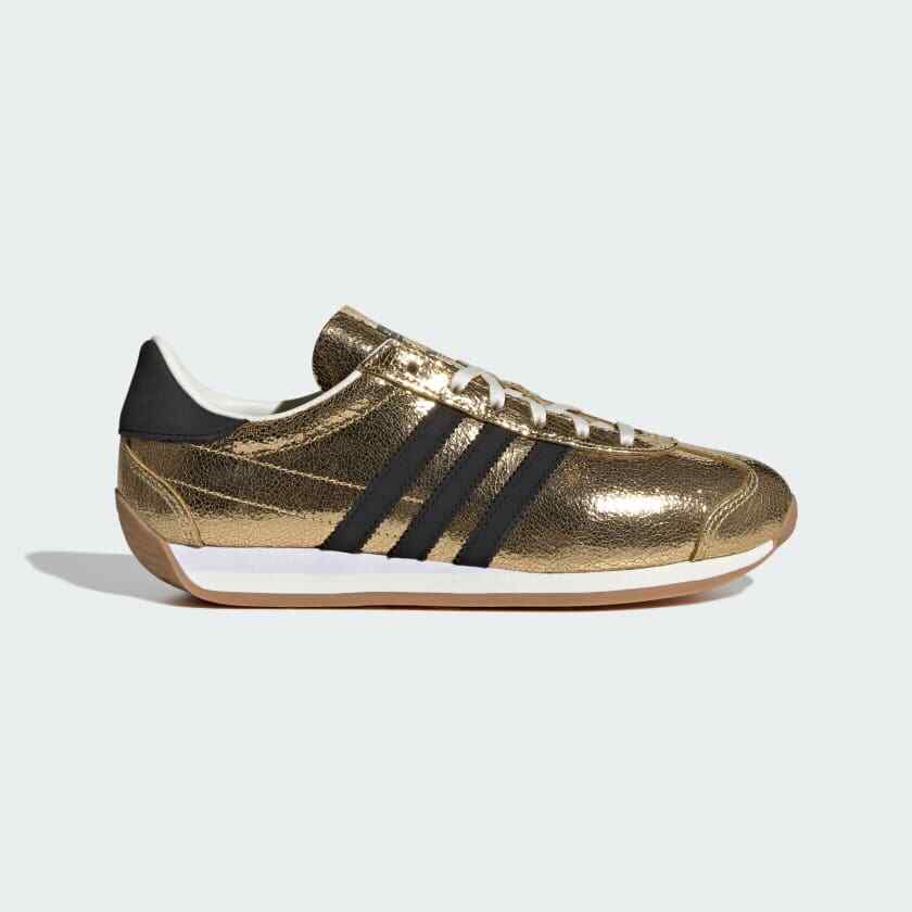 adidas Originals Women's COUNTRY OG JQ5110 Gold Metallic Core Black Off White