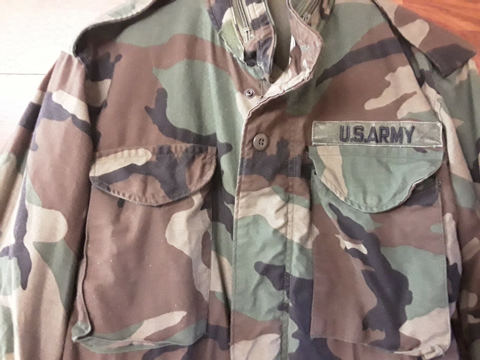 U.S Army Camo Winter Coat Size Small