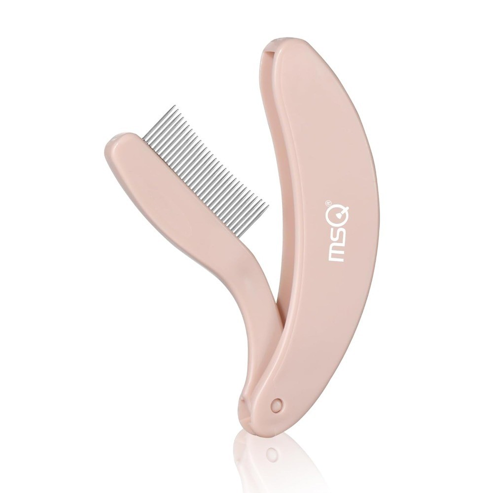 Folding Eyelash Comb and Separator Tool, Eyelash Makeup Brush for Separating and