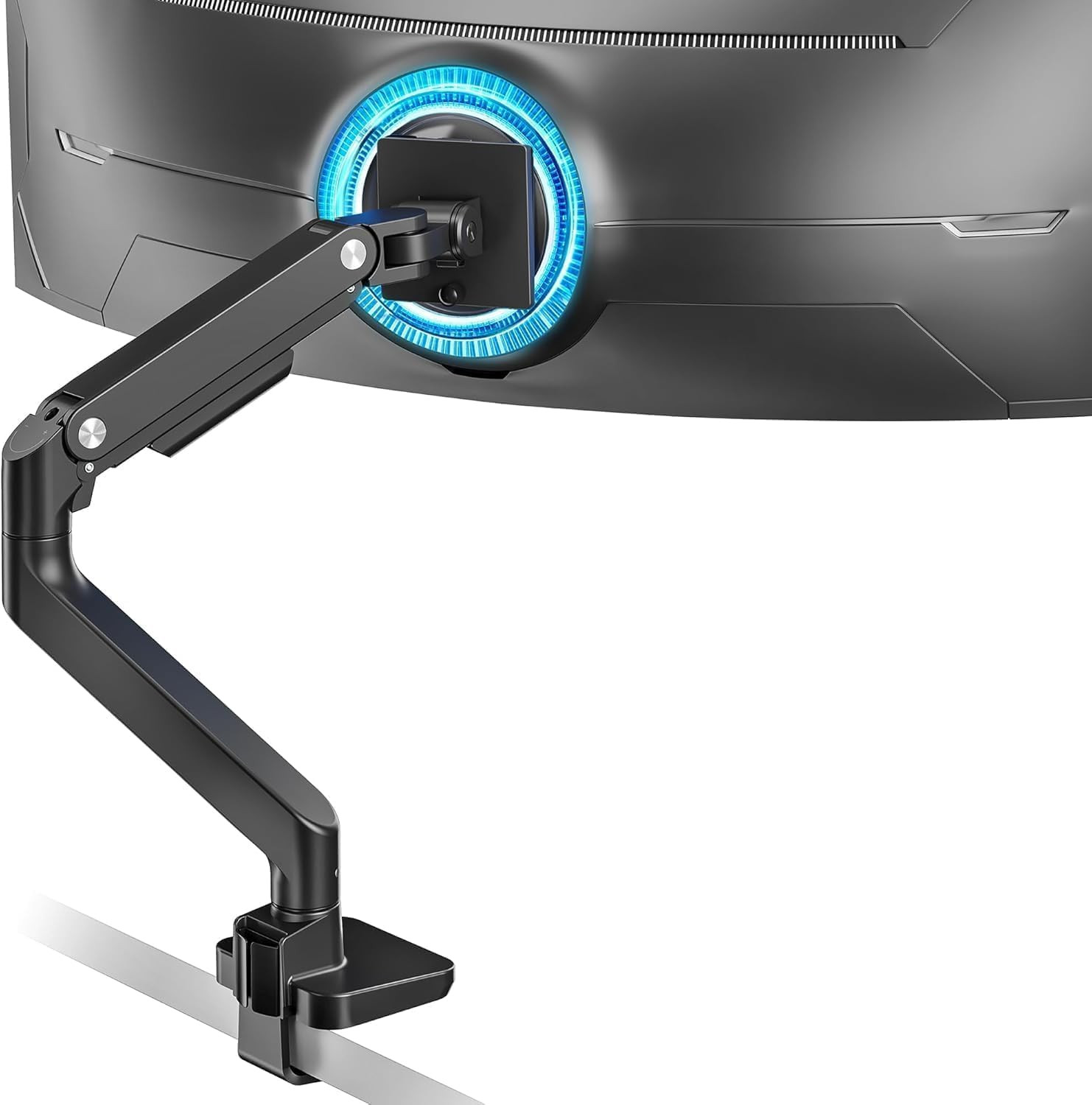 Ultrawide Monitor Arm for 17 to 49 Inch Heavy Duty Curved Screen, Holds 44 Lbs,