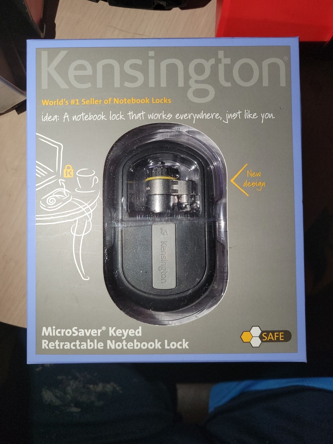Kensington MicroSaver Keyed Laptop Notebook Lock Retractable Steel Cable New