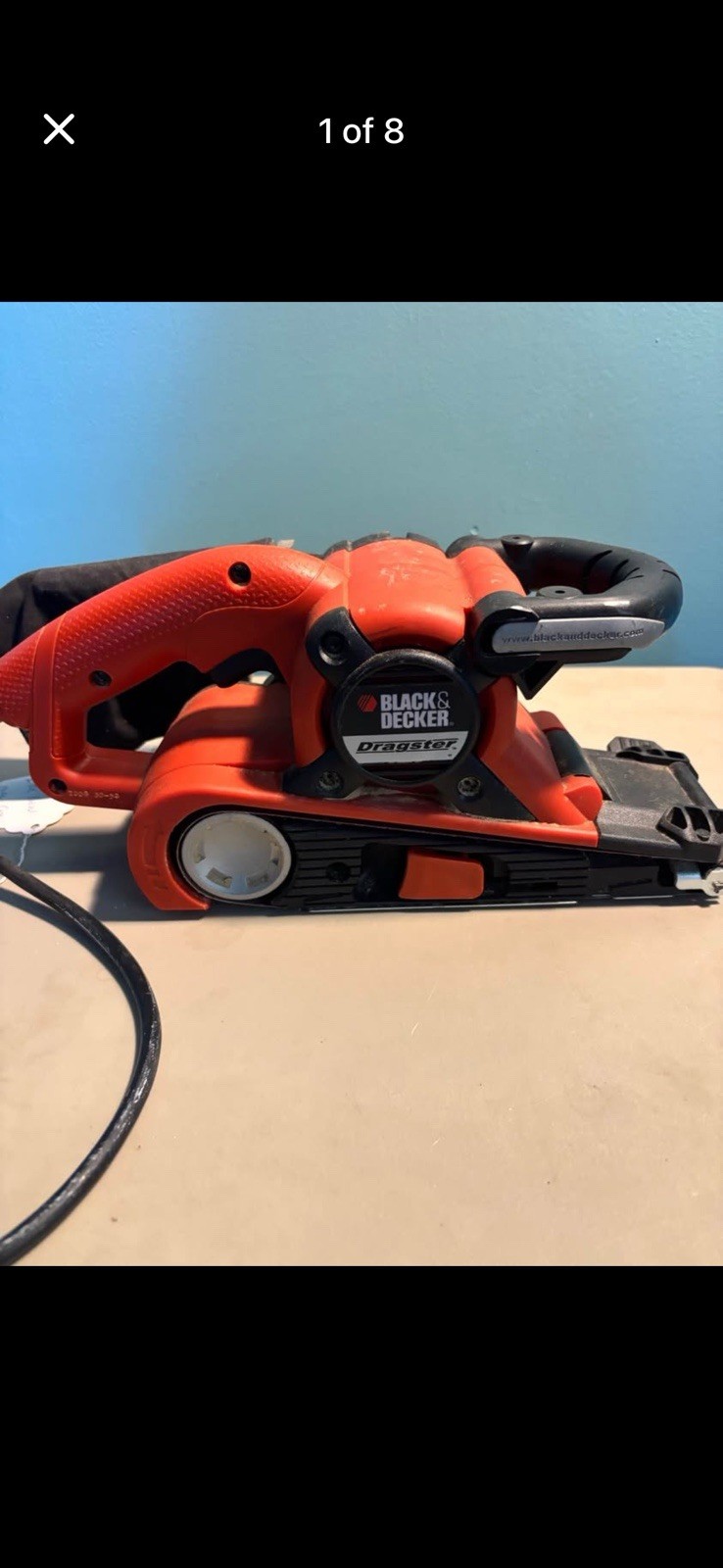 BLACK+DECKER Dragster DS321 Belt Sander, Corded Electric 7A 120V