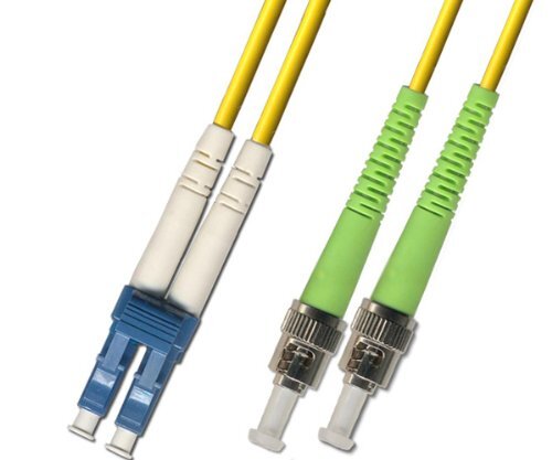 100M 328FT OS2 LC UPC to ST APC Fiber Optic Cable Duplex Singlemode 9/125