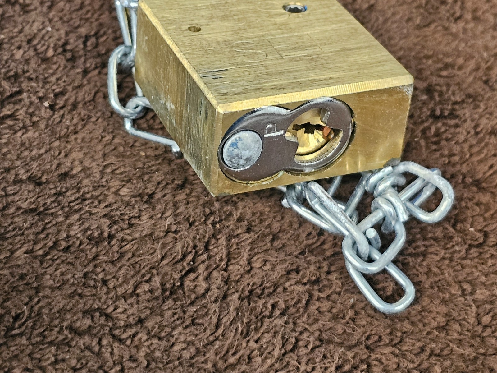Pacific Lock Padlock PacLock AA59486-1AB10S2 Laminated Brass Military Surplus