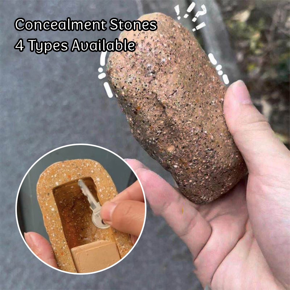 Hide Key Fake Rock Hideaway Looks Like Real Stone For Outdoor Treasure Hunt