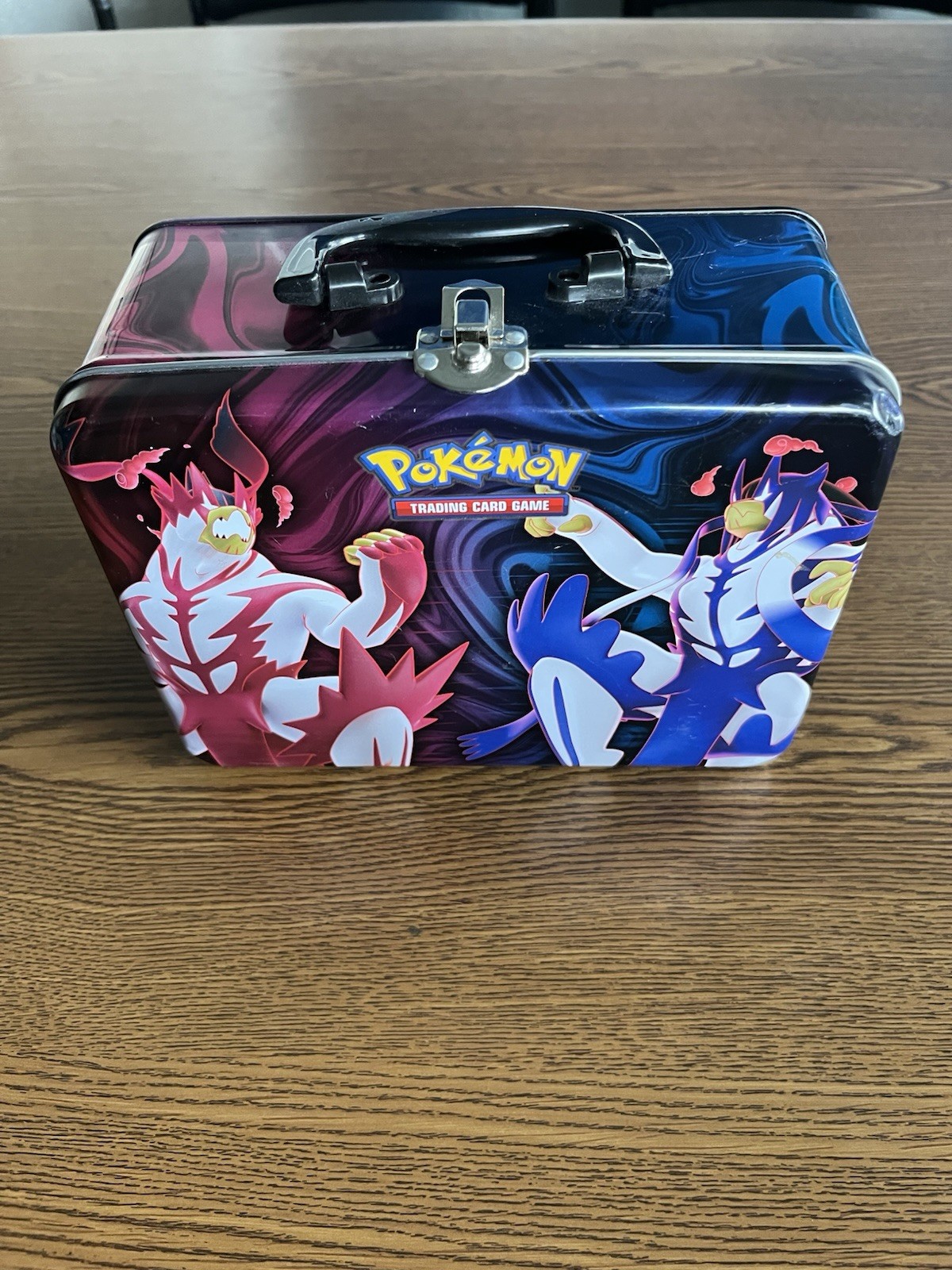Pokémon Trading Card Game Metal Urshifu & Emboar Design Collectible Tin Used