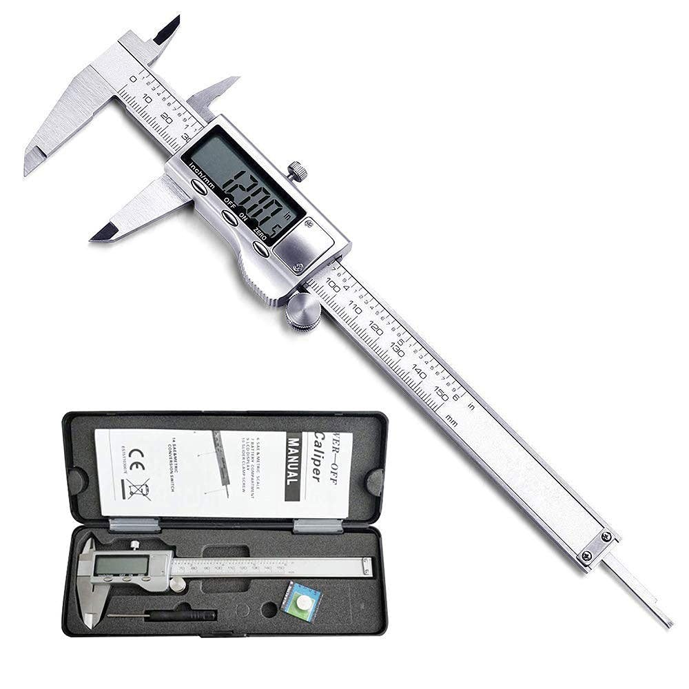 Digital Caliper, Caliper Measuring Tool with Stainless Steel, Electronic Micr...