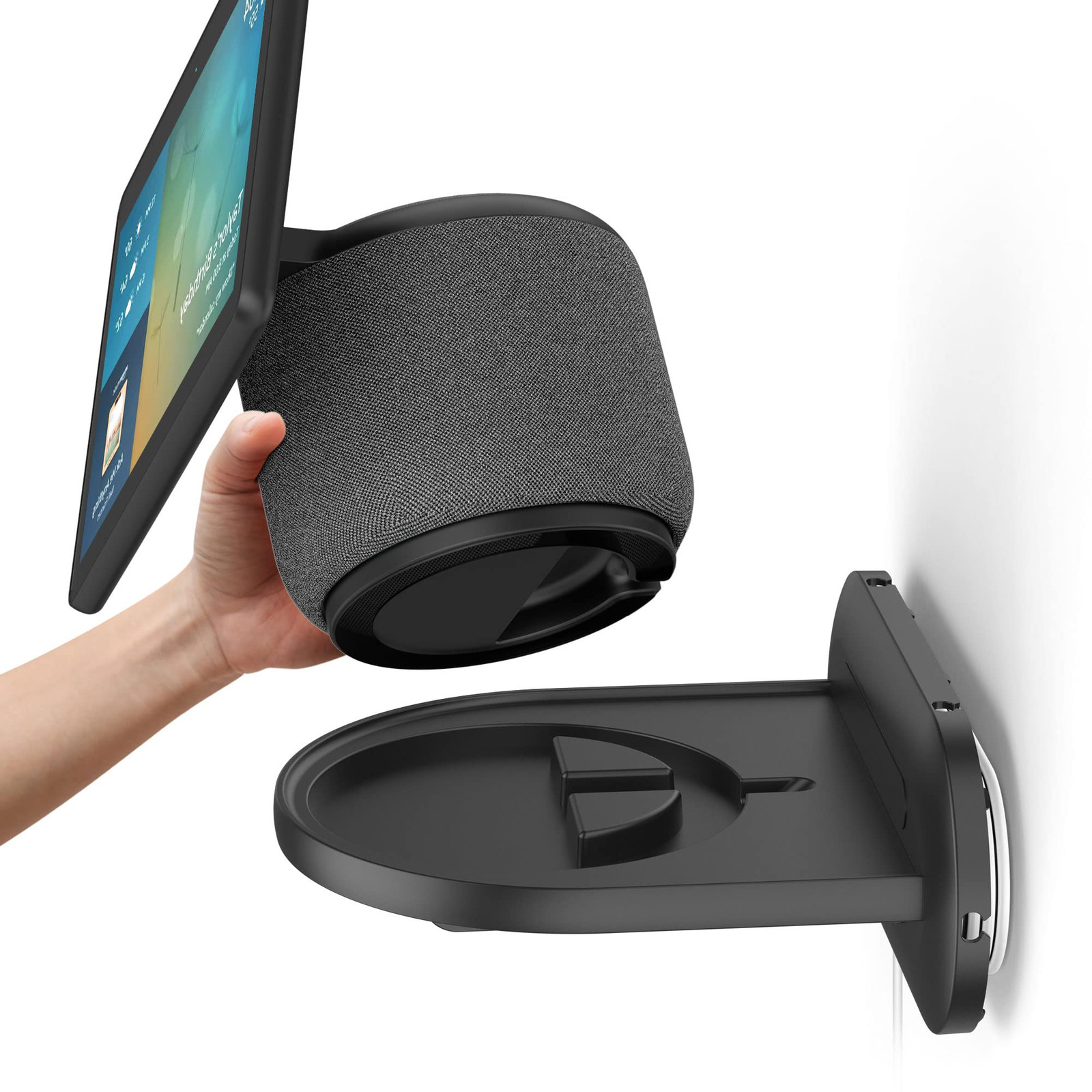 Show 10 Wall Mount Stand - Holder Mount for Echo Show 10 3rd Gen, Space Savin...