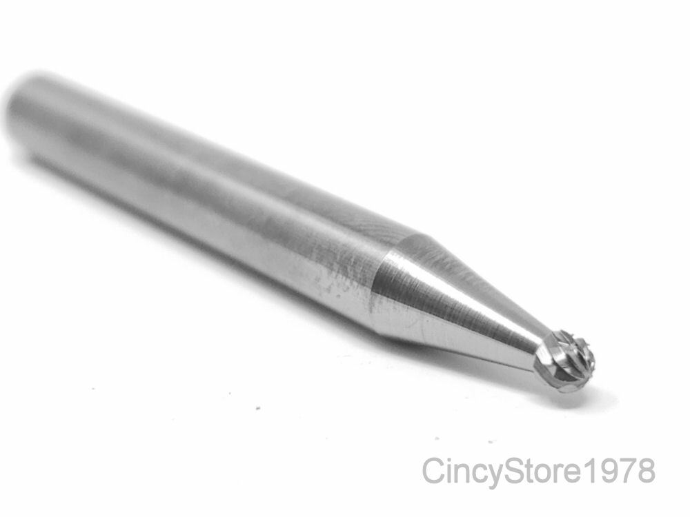 SD11D Ball Shape Tungsten Carbide Burr Bur Cutting Tool Die Grinder Bit 1/4" NEW
