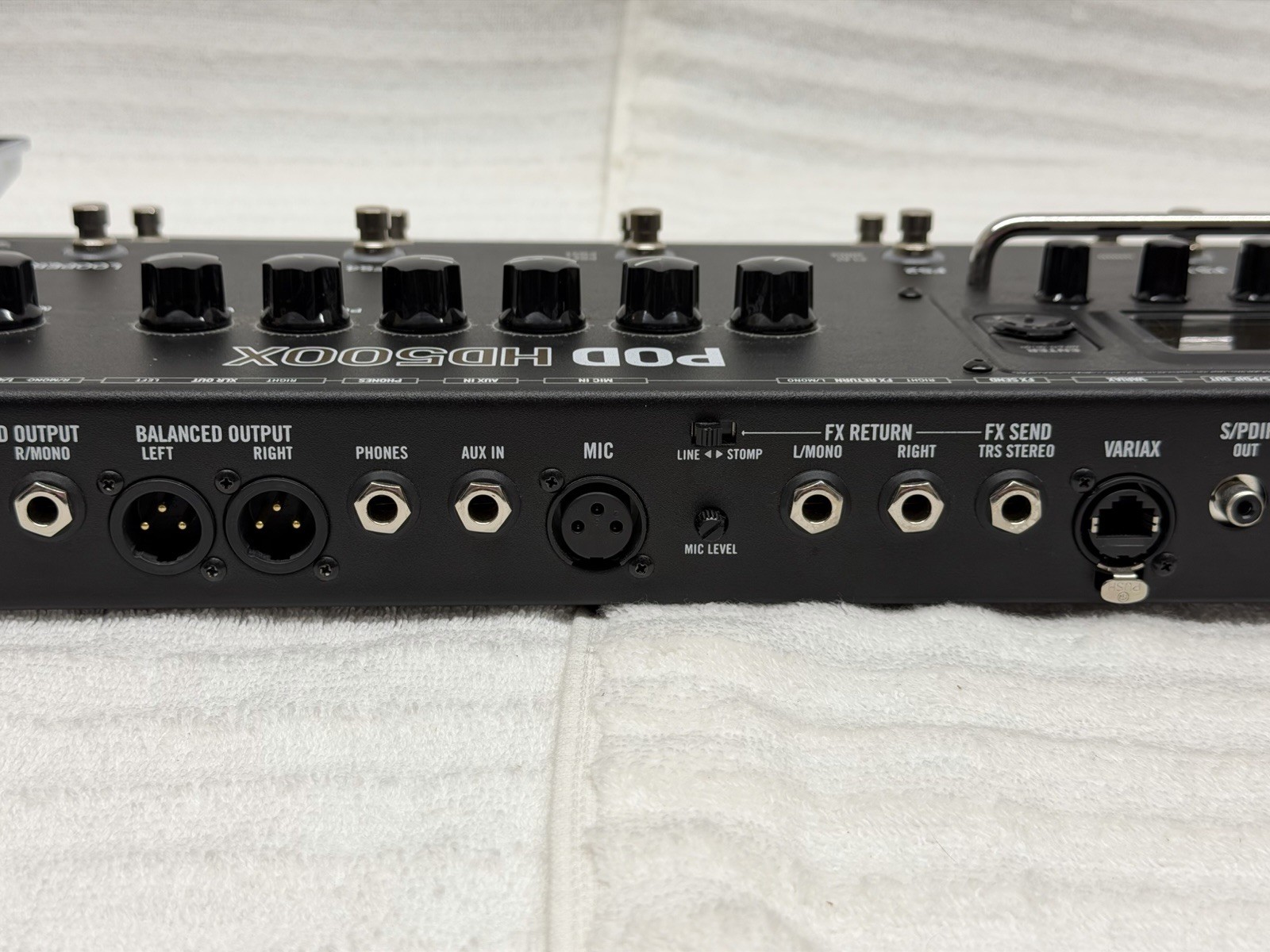Line 6 POD HD500X Multi-Effect Guitar Pedal Control w/Power Supply