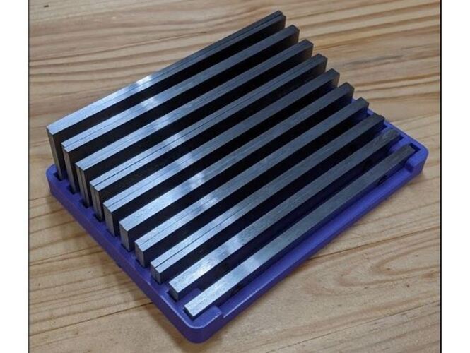 Machinist Parallels Holder (1/4" parallels) for Organization/ Storage *Holds 10*