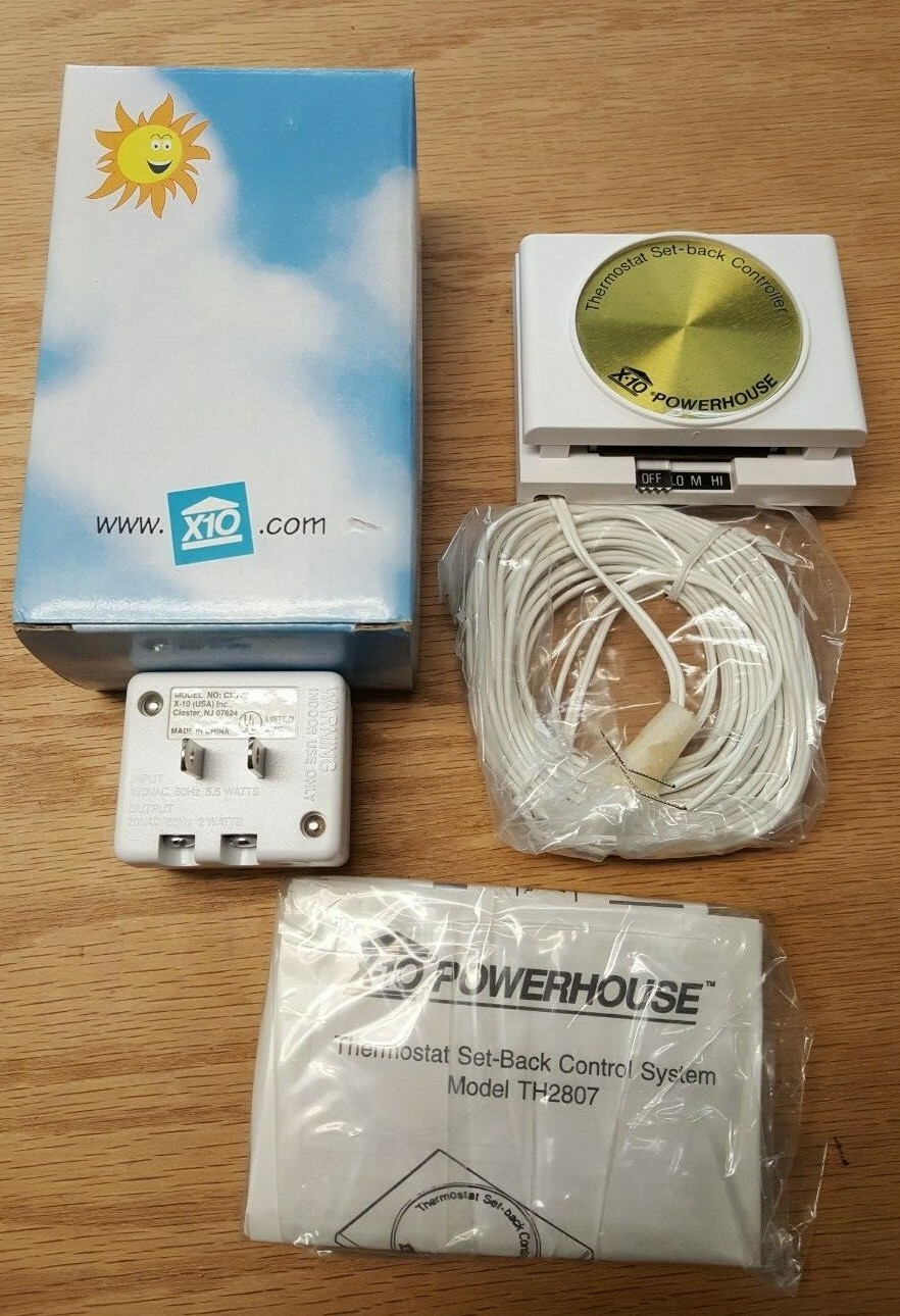 NOS X10 Thermostat Set-Back Controller TH2807-C Powerhouse HVAC  Complete