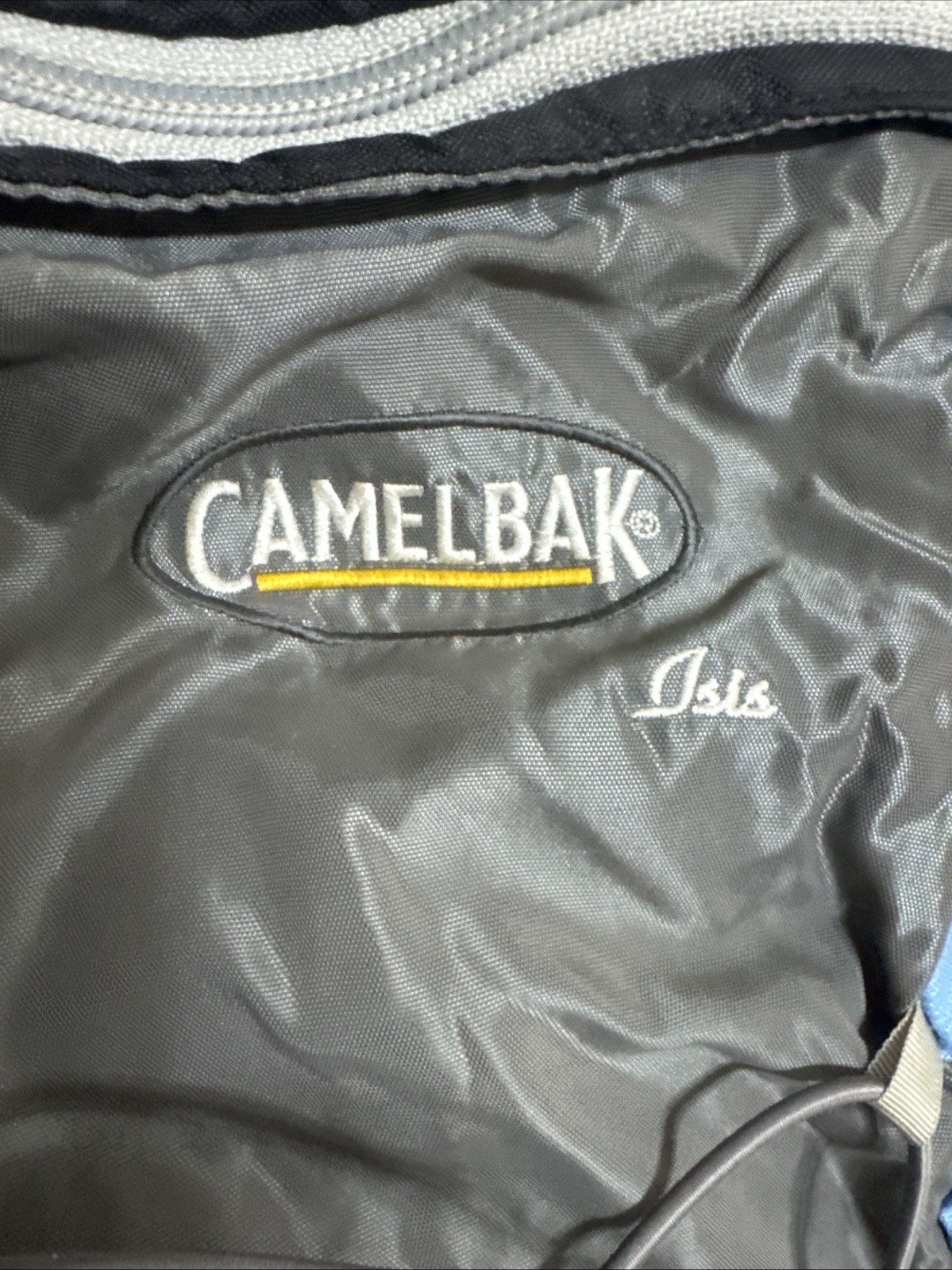 Camelbak ISIS Hydration Backpack Blue Grey Adjustable Shoulder Strap Day Pack