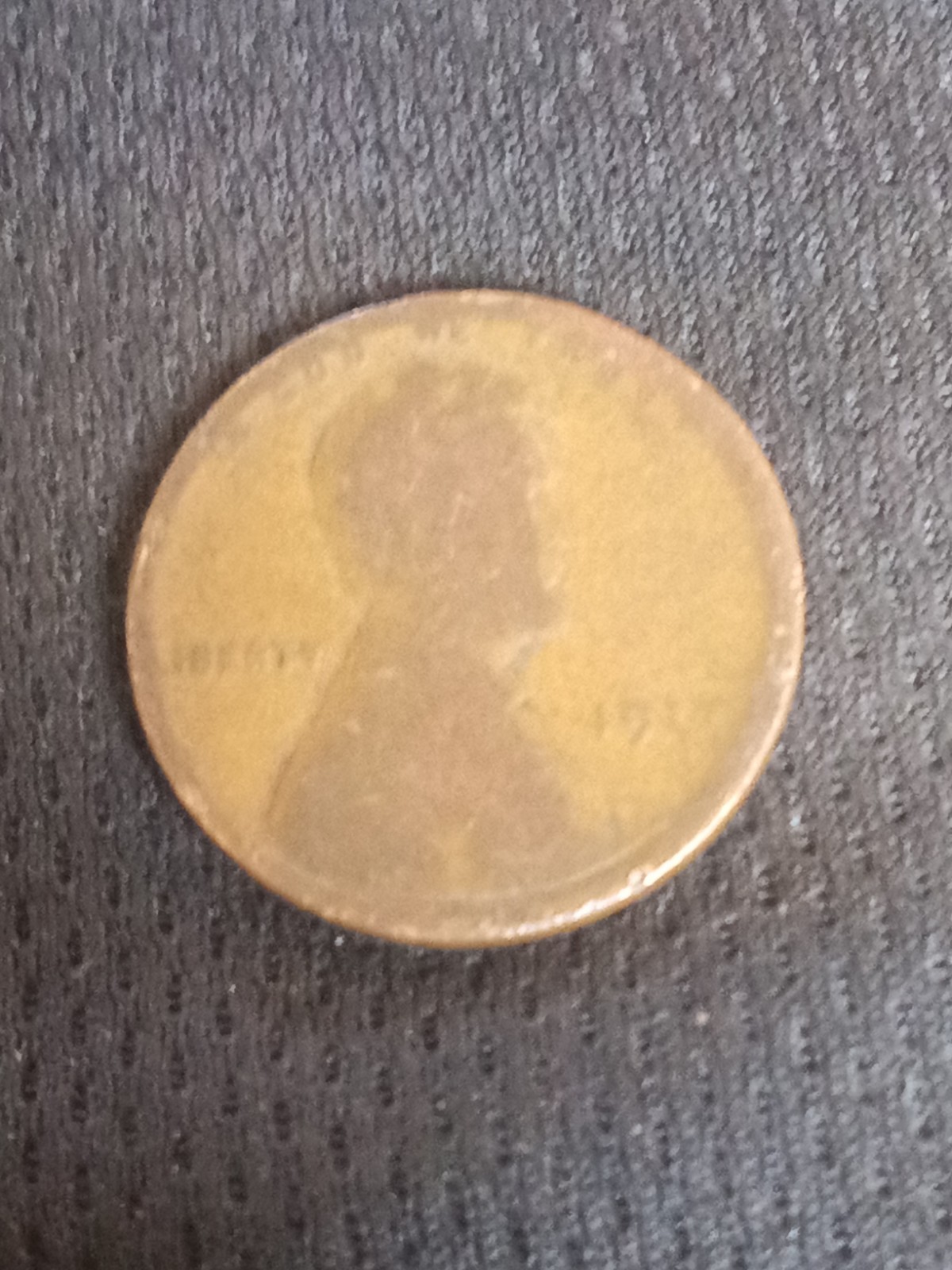 1918 Wheat Penny, No Mint Mark, L On Rim, Strike ERROR Not Cleaned, Collectors