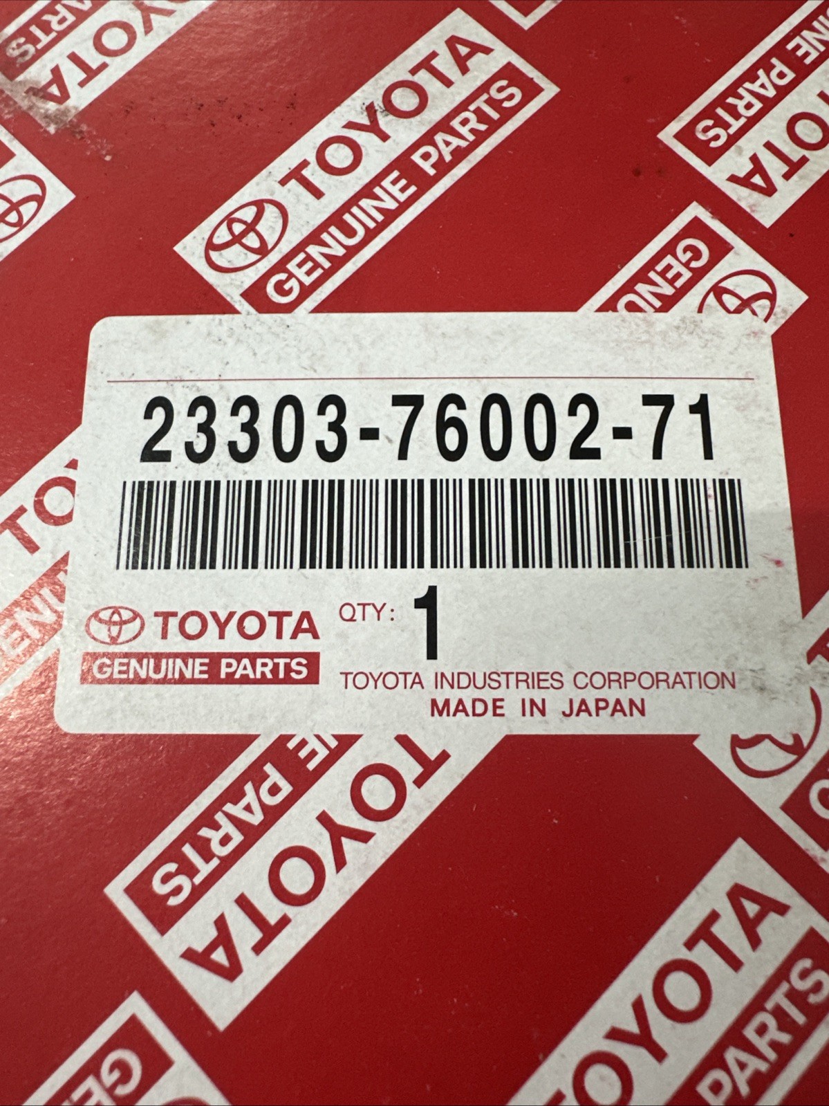 23303-76002-71 Fuel Filter For Toyota Forklift Diesel Gasoline, OEM