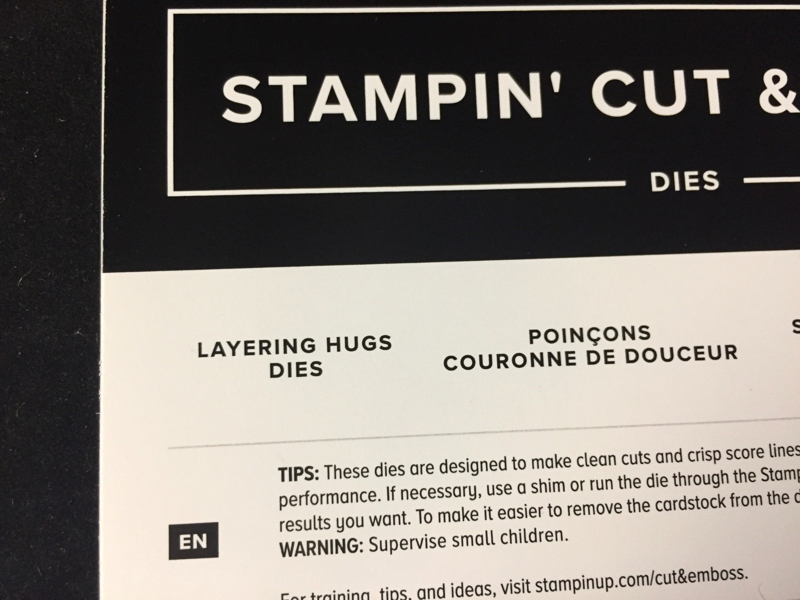 Stampin' Up! LAYERING HUGS - see examples ***NEW*** #18
