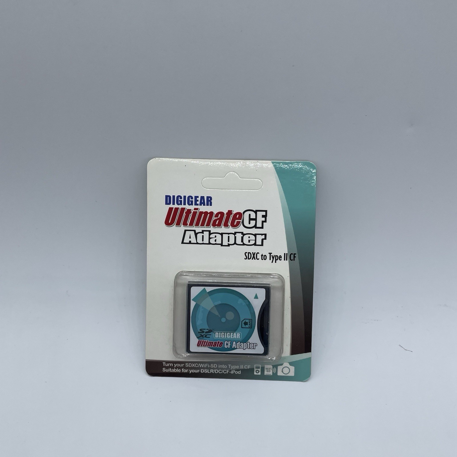 Digigear SD SDHC SDXC to Compact Flash CF Type II Memory Card Adapter Converter