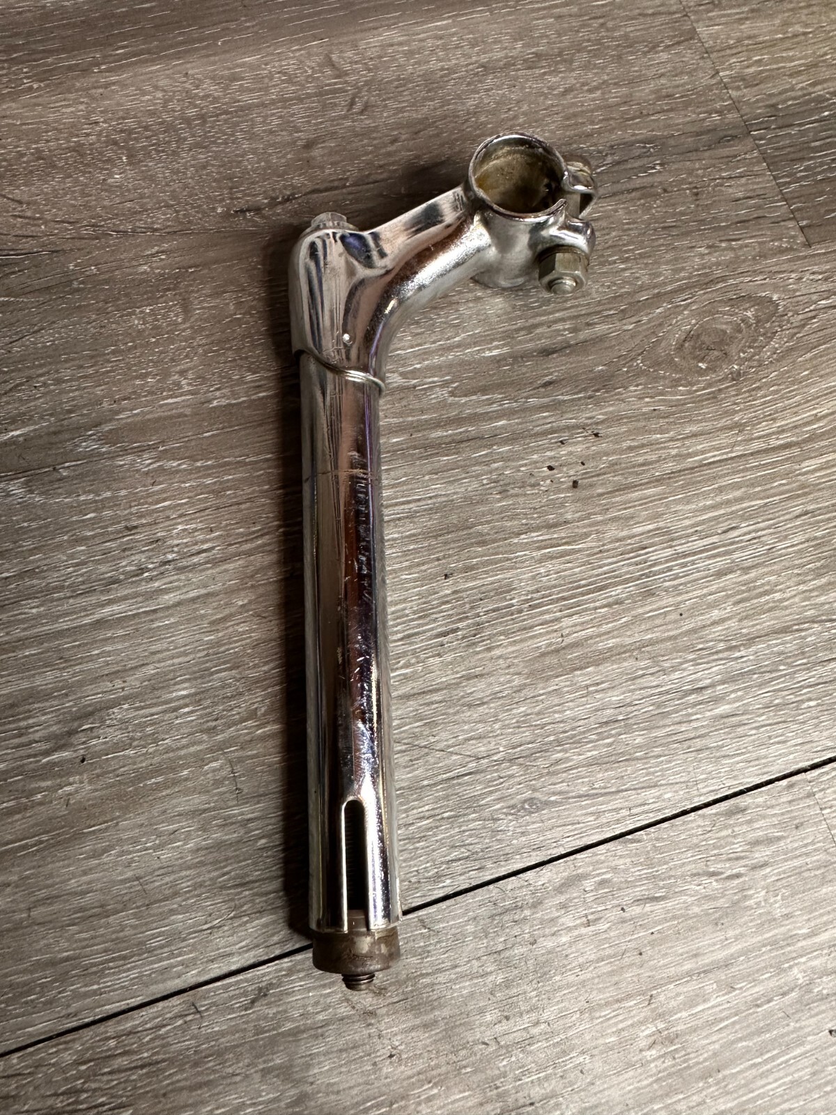 Vintage Cruiser Bike Quill Stem 22.1mm Chrome Steel 25.4mm Bar