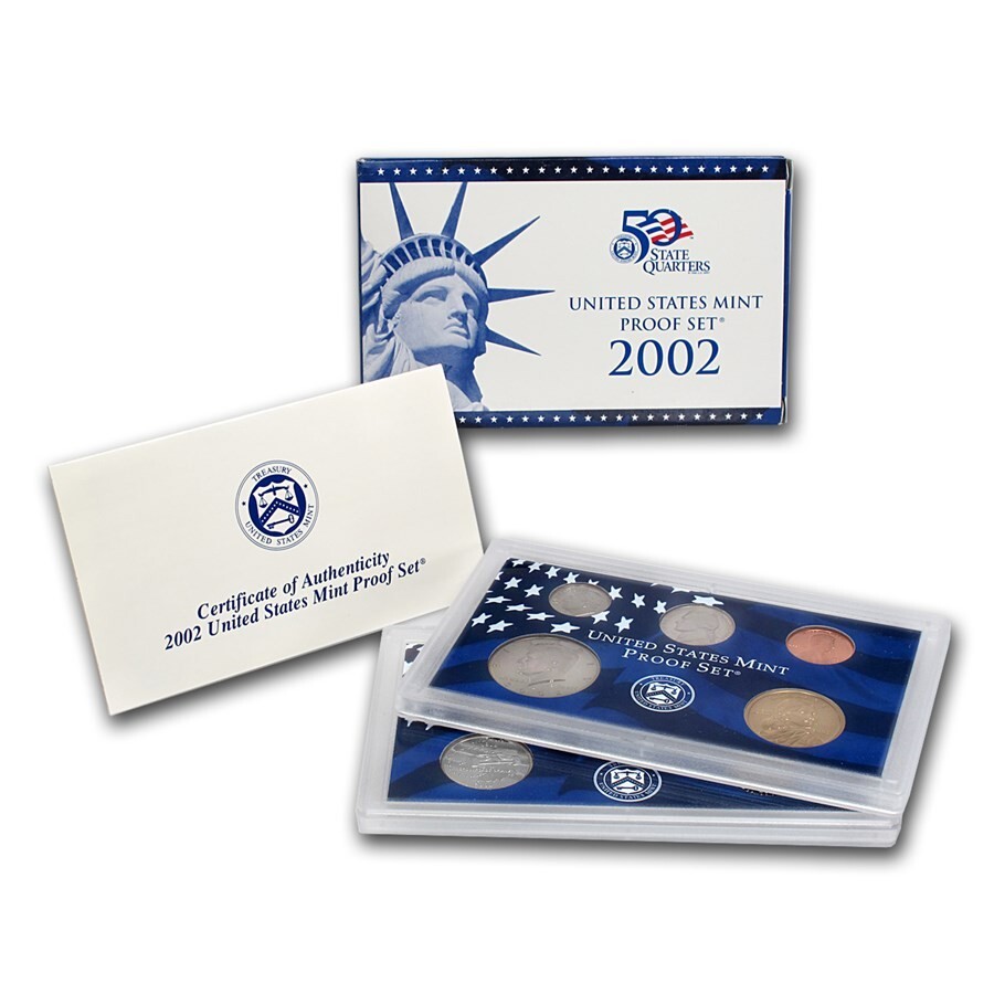 (1) 2002 S United States Proof Set in Original Box with COA