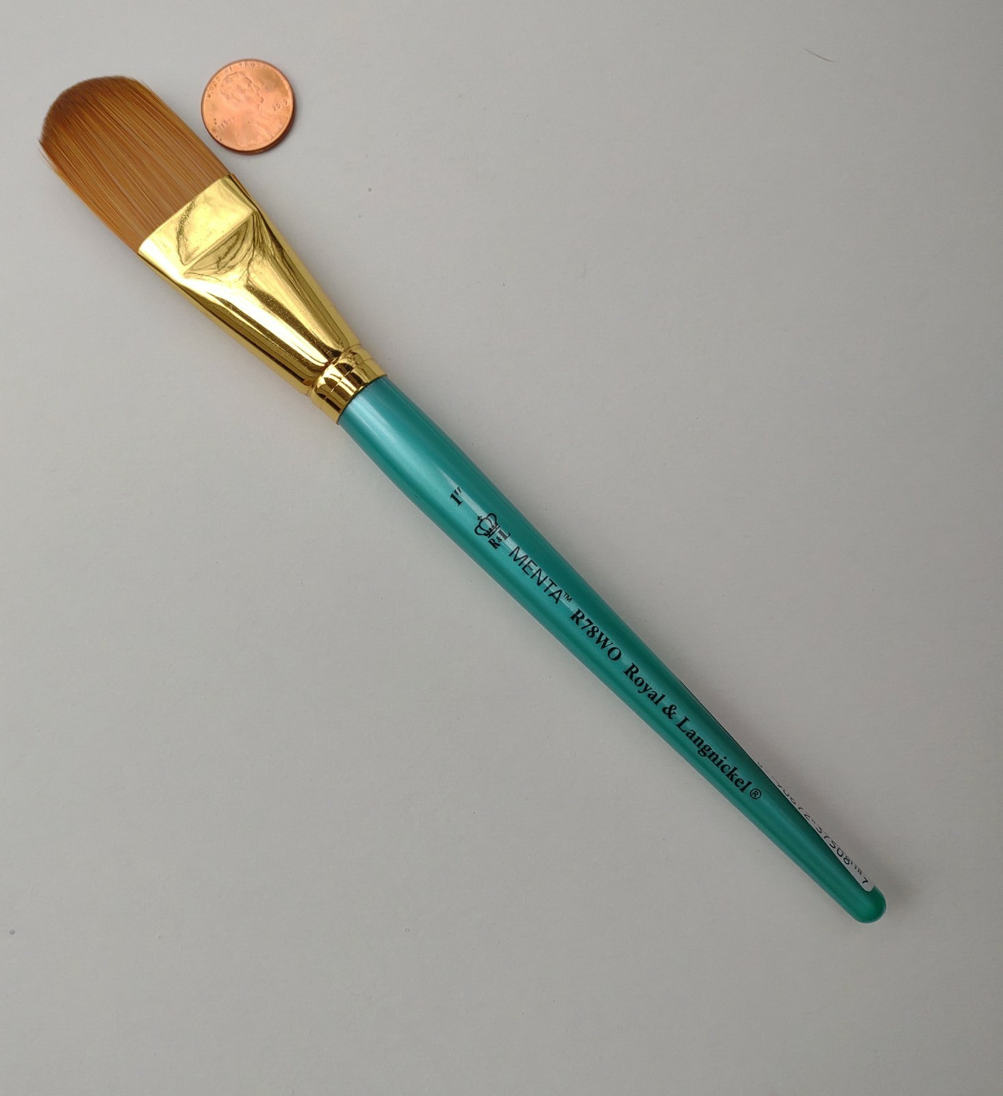 Royal Synthetic Sable Menta-R78WO- Oval Wash Artist Paint Brush- 1/2" or 1"