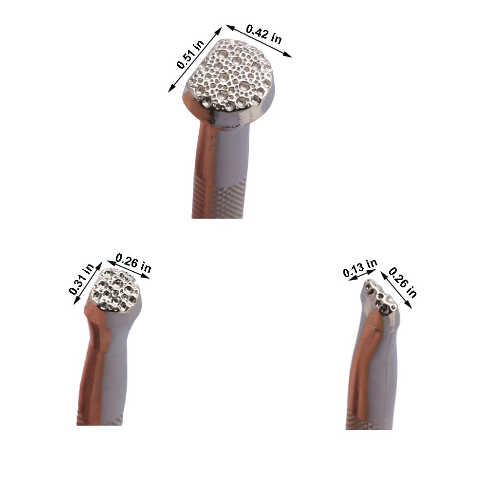 Leather Stamps,3 Pcs Background Stamping Tools for Craft Working