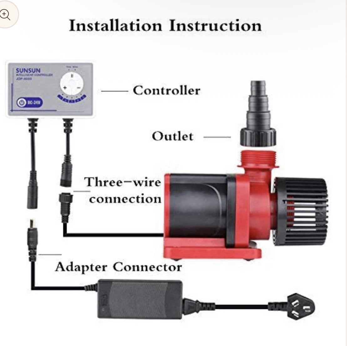 Sunsun JDP 6000 Controllable DC Variable Water Pump