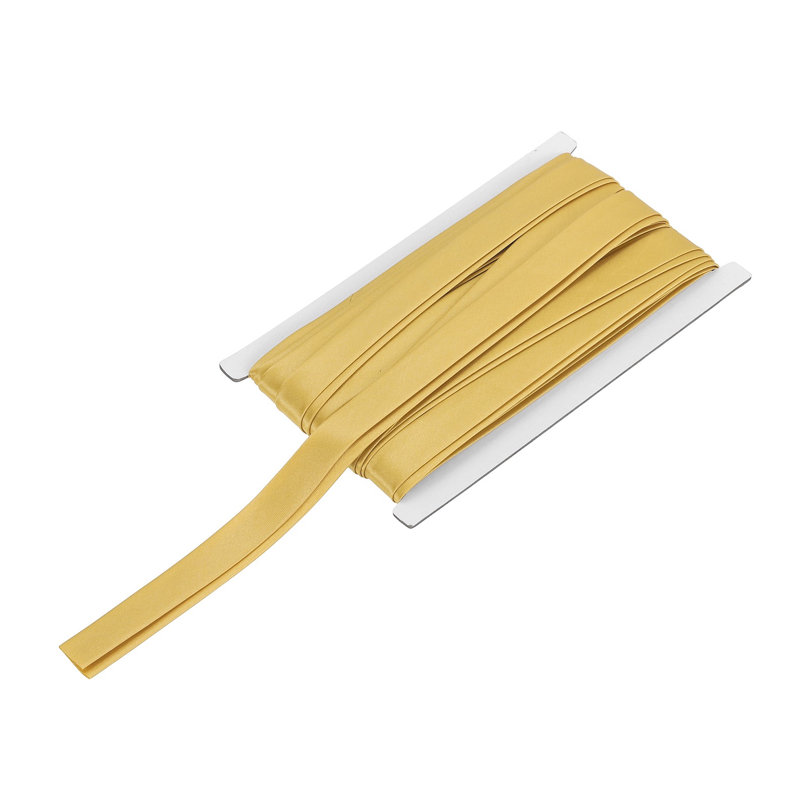 Double Fold Bias Tape 13/16 Inch x 12 Yards Satin Pre-fold Tape Gold Tone