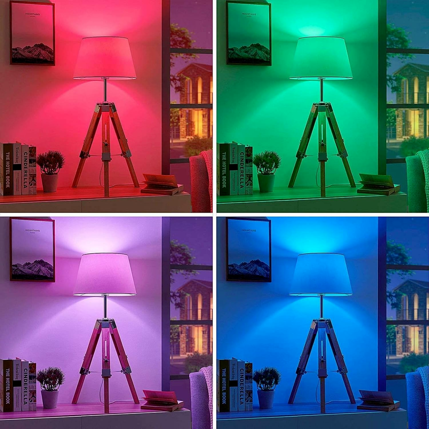 RGB Color Changing Light Bulb with Remote Control, RGBW LED Light Bulb A19 E26