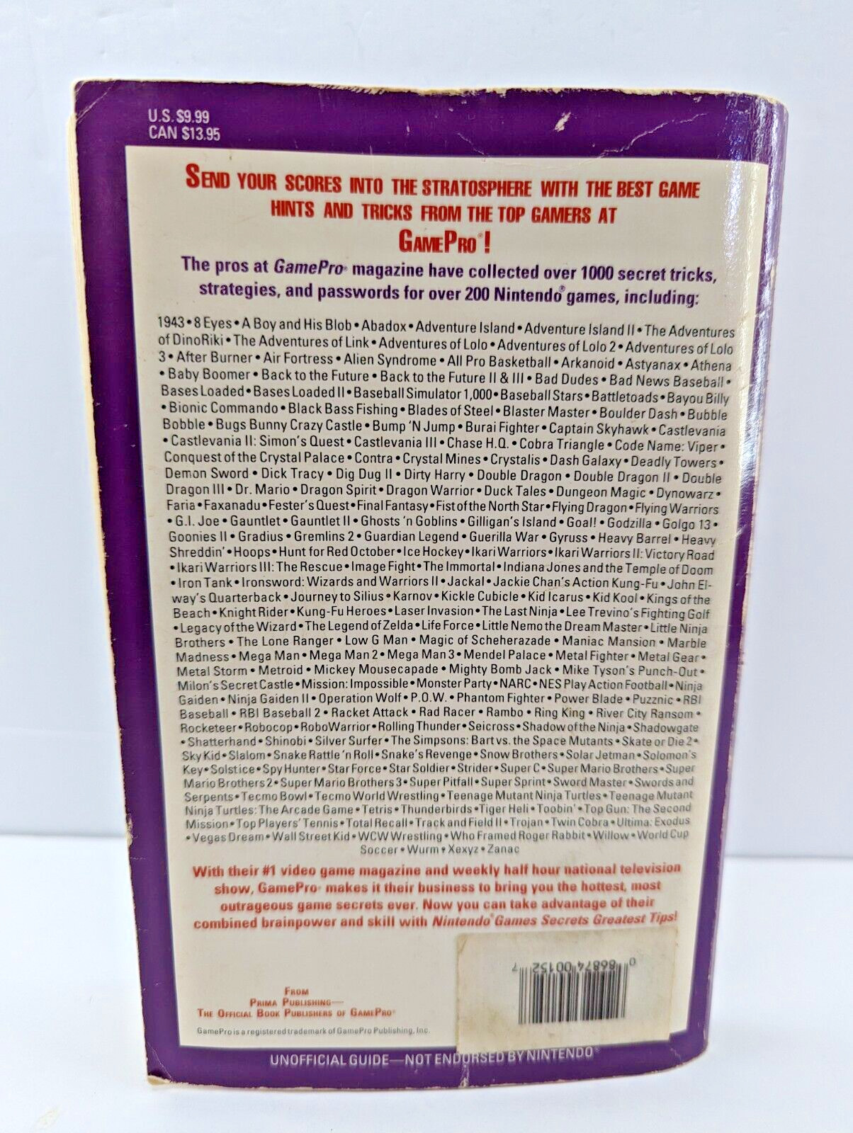 GamePro Nintendo Games Secrets Greatest Tips Book