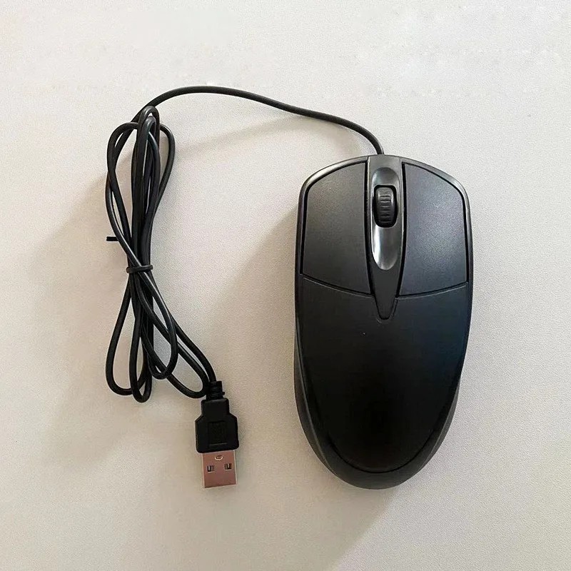 USB 2.0 Optical Wired Scroll Wheel Mouse PC Laptop Notebook Desktop Black Mice