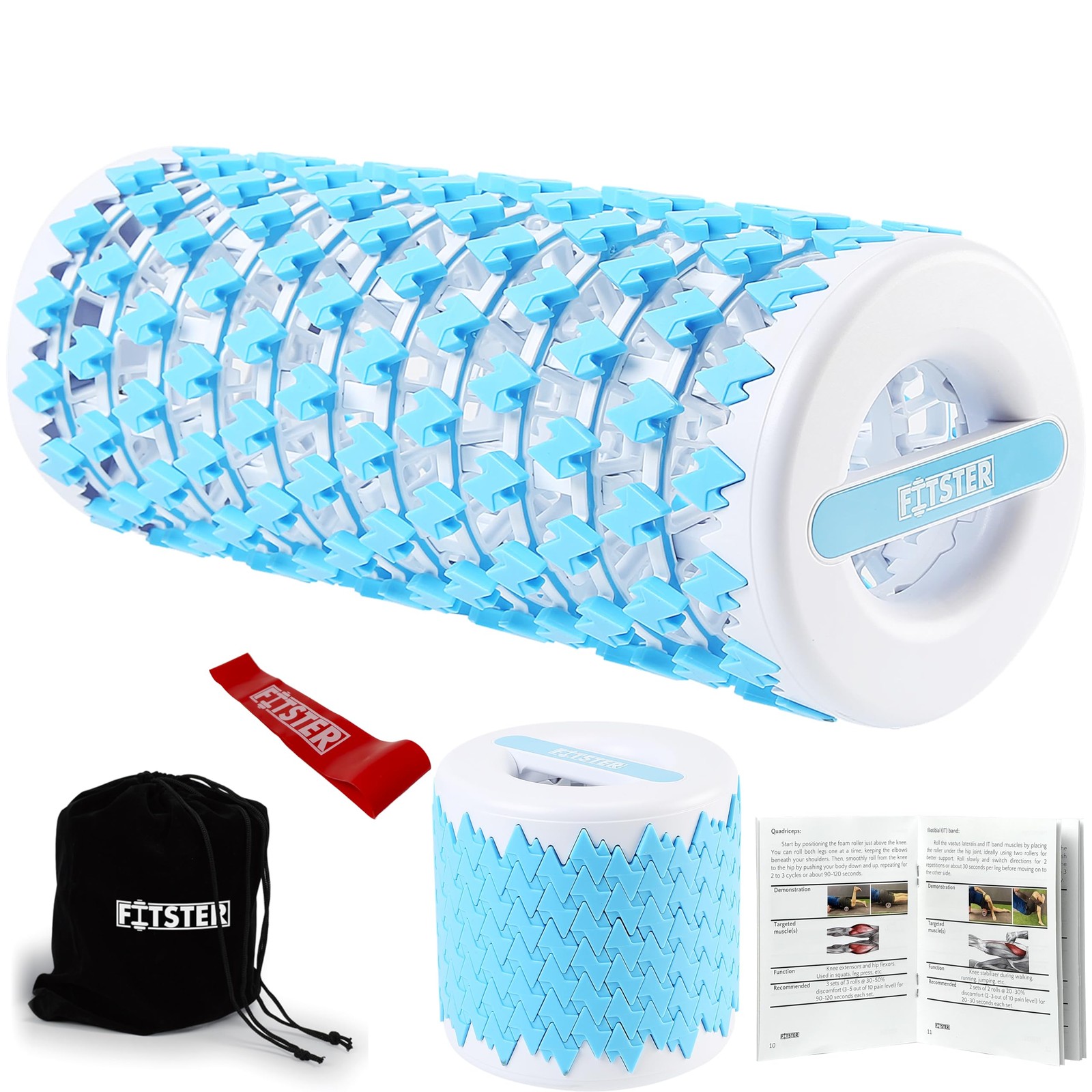 Collapsible Foam Roller for Exercise and Recovery (13 Inches), Easily Portabl...